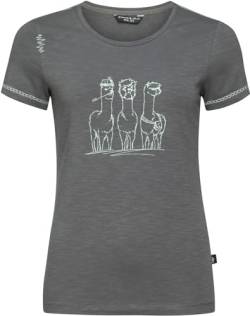 Chillaz Gandia Alpaca Gang T-Shirt Women, 38/38 Damen, Titan von Chillaz