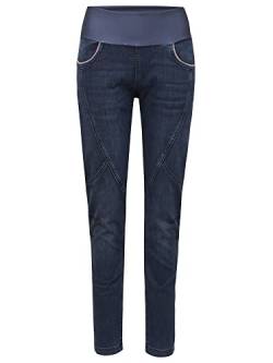 Chillaz W Fuji 2.0 Pant Blau - Robuste elastische Damen Kletterhose, Größe 38 - Farbe Denim Dark Blue von Chillaz