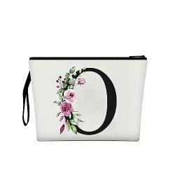 Make-up Tasche für Frauen, A-Z 26 Brief personalisierte Make-up Tasche, Geburtstagsgeschenke für Frauen Mama, Geschenke für besten Freund, Braut Brautjungfer Kosmetiktasche von Chirest