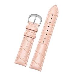 Chlikeyi Armband aus echtem Leder, 10-22mm, Roségold, Uhrenarmband mit Schnalle für Damen, Farbe 6, 18mm von Chlikeyi