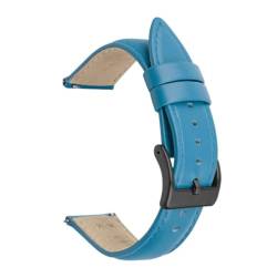 Chlikeyi Armband aus echtem Leder, 20-22mm, Schnellverschlussgürtel, Farbe 5, 20mm von Chlikeyi
