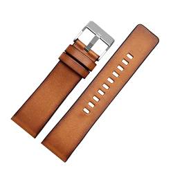 Chlikeyi Armband aus echtem Leder 22-26 mm Herren-Armband von Chlikeyi