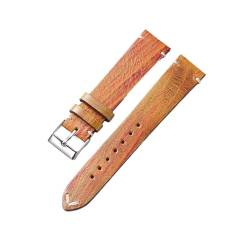 Chlikeyi Uhrenarmband Vintage Schnellverschluss 18-22mm Holzstruktur, Hellbraun, 20mm von Chlikeyi