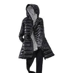 Chnnamzu Damen Daunenmantel Lang Leicht Daunenjacke Damen Winter Warm Puffer Jacke Parka Mantel Leicht Steppjacke Lang Daunenjacke Im Beutel von Chnnamzu