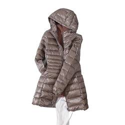 Chnnamzu Damen Daunenmantel Lang Leicht Daunenjacke Damen Winter Warm Puffer Jacke Parka Mantel Leicht Steppjacke Lang Daunenjacke Im Beutel von Chnnamzu