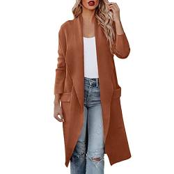 Chnnamzu Wollmantel Damen Wintermantel Herbst Winter Jacke Trenchcoat Damen Wolle Coat Elegant Wollmantel übergangsjacke Wolljacke Parka Mäntel Mit Tasche Lang Strickjacke Winterjacke von Chnnamzu