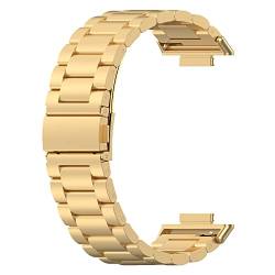 Chofit Armbänder Kompatibel mit Huawei Watch Fit 2 Armband, Ersatz Metall Edelstahl Armband Business Band Männer Frauen für Huawei Watch Fit 2 Smartwatch (Gold) von Chofit