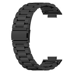 Chofit Armbänder Kompatibel mit Huawei Watch Fit 2 Armband, Ersatz Metall Edelstahl Armband Business Band Männer Frauen für Huawei Watch Fit 2 Smartwatch (Schwarz) von Chofit