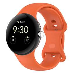 Chofit Armbänder kompatibel mit Google Pixel Watch 2/Pixel Uhrenarmband, Ersatz weiches Silikon Sportbänder Armband Armband für Pixel Watch, groß/klein, klein, Silikon von Chofit