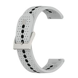 Chofit Armbänder kompatibel mit Suunto 5 Peak Armband, Ersatz-Silikon-Sportarmband, 22 mm Band mit bunten Löchern, Zubehör für Suunto 5 Peak Smart Watch (grau) von Chofit