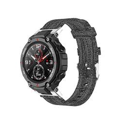 Chofit Armband kompatibel mit Amazfit T-Rex Pro Armband, leichtes Nylongewebe gewebte Bänder Ersatzarmband Armband für T-Rex Pro/T-Rex Smart Watch (grau) von Chofit