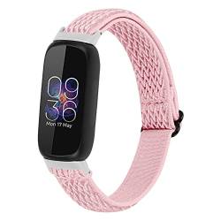 Chofit Armband kompatibel mit Fitbit Inspire 3 Armbändern, elastisches, gewebtes Nylon-Armband, verstellbares Stretch-Sport-Ersatzarmband für Inspire 3 von Chofit