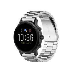 Chofit Metallbänder, kompatibel mit Fossil GEN 6/Gen 5E, Edelstahl-Ersatzbänder, Business-Armband für GEN 6/Gen 5E Smartwatch (22 mm, Silber) von Chofit