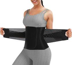 ChongErfei Taillentrainer-Gürtel für Damen und Herren – Taillen-Trimmer Gewichtsverlust Bauchgürtel – Abnehmender Body Shaper (schwarz, klein) von ChongErfei