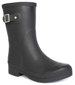 Chooka Damen Regenstiefel, wasserdicht, solide, mittelhoch, Gummistiefel, Delridge Black, 40 EU von Chooka