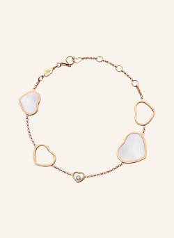 Chopard Armband Happy Hearts Armband Aus 18 Karat Roségold, Diamanten Und Perlmutt rosegold von Chopard