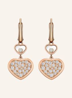 Chopard Ohrring Happy Hearts Ohrringe Aus 18 Karat Roségold Und Diamanten rosegold von Chopard