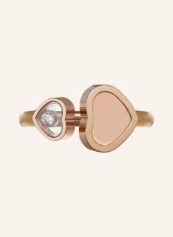 Chopard Ring Happy Hearts Ring Aus 18 Karat Roségold, Diamanten Und Rosa Stein rosegold von Chopard