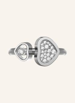 Chopard Ring Happy Hearts Ring Aus 18 Karat Weißgold Und  Diamanten silber von Chopard