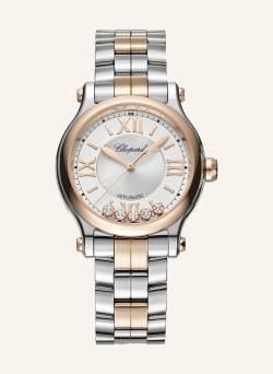 Chopard Uhr Happy Sport Uhr Mit 33 Mm Gehäuse, Automatik, 18 Karat Roségold, Edelstahl Und Diamanten rosegold von Chopard