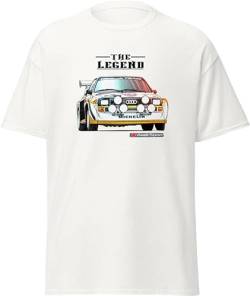 ChriStyle T-Shirt S1 Herren Kinder T-Shirt Vier Modell Sport Racing Auto Legend Gruppe B, Weiß, XL von ChriStyle