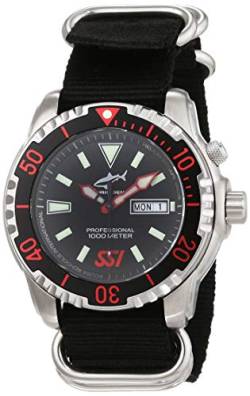 CHRIS BENZ Unisex Quarz Uhr mit Nylon Armband CB-1000-SSI-NBS von Chris Benz