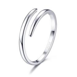 Chriscoco Ringe Frauen Silber 925 Silber/Gold Ring Damen Daumenring Verlobungsring Eheringe Jubiläum Promise Ringe Silber Ringe 925 Damen Ring Schmuck Größe 52-62 von Chriscoco