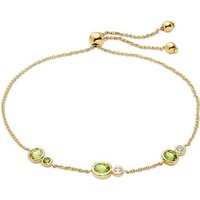 CHRIST Goldarmband CHRIST Damen-Armband 375er Gelbgold 2 Peridot von Christ