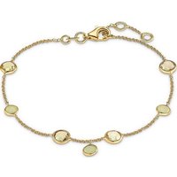 CHRIST Goldarmband CHRIST Damen-Armband 375er Gelbgold 4 Farbstein, modern von Christ