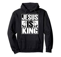 Jesus Is King Christliches Geschenk Pullover Hoodie von Christerest