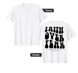 Faith Over Fear Bibelvers Aesthetic Christian T-Shirt von Christian Gift