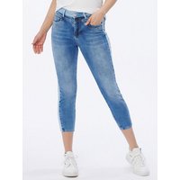 Christian Materne 7/8-Jeans Denimhose koerpernah mit Galonstreifen von Christian Materne