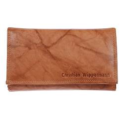 Christian Wippermann Damen Leder Geldbörse Portemonnaie 15,5x9,5x4,0 cm Tüv Geprüftem RFID Schutz Plus Geschenkbox von Christian Wippermann