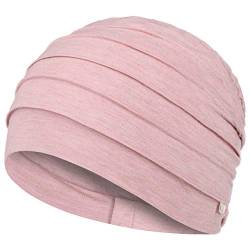 Christine Headwear Damen Christine Headwear Yumuşak bambu türbanı, pembe melanj Yoga turban, Rose melange, 55-61 EU von Christine Headwear