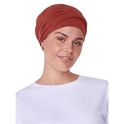 Christine Headwear - Emmy - Viva Turban - Dusty Red von Christine Headwear