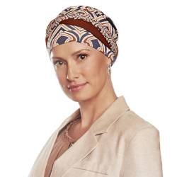 Christine Headwear Women's Shakti Turban, Endless Shapes of Blue, One Size von Christine Headwear