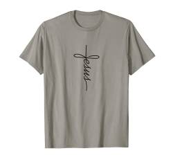 Jesus Kreuz Gott Christliche Geschenk für Christen Kirche T-Shirt von Christliche Geschenke & Bekleidung für Christen