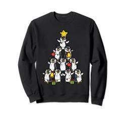 Pinguin-Weihnachtsbaum, niedlicher Weihnachtspyjama für Damen und Mädchen Sweatshirt von Christmas Clothes Xmas Pajamas Men Women Kids Gift