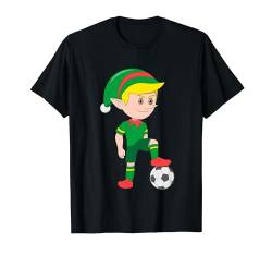 Elfen-Fußball-Pyjama, Weihnachten, cooler Sport, Weihnachtsfest T-Shirt von Christmas Cloths Soccer Men Women Boys Kids Gifts