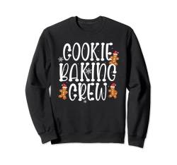 Cookie Baking Crew Pyjama, Weihnachten, Lebkuchenmotiv Sweatshirt von Christmas Cookie Baking Crew Men Women Kids