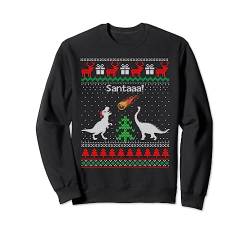 Dinosaurier Weihnachtspullover Dinosaurier Ugly Sweater Weihnachten Sweatshirt von Christmas Designs By ShirtZilla