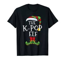 K-Pop Schlafanzug mit Elfenfamilie und passendem Weihnachtsgruppe T-Shirt von Christmas Family Matching Funny I'm The Elf Store.