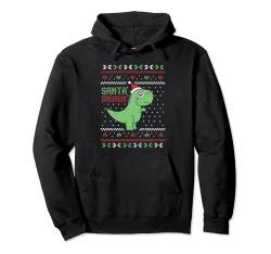 Santa-Saurus Weihnachts-Pyjama, niedlicher Dinosaurier, T-Rex Ugly X-Mas Pullover Hoodie von Christmas Gifts For Women Men Kids Dinosaur Pajama