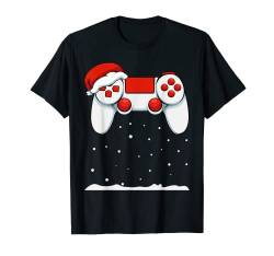 Videospiel-Controller Santa Weihnachten Pyjama Gaming Gamer T-Shirt von Christmas Gifts For Women Men Kids Gamer Pajama