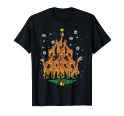 Schlafanzug für Damen und Herren, Giraffen-Motiv T-Shirt von Christmas Shirts Xmas Pajamas Men Women Kids Gift