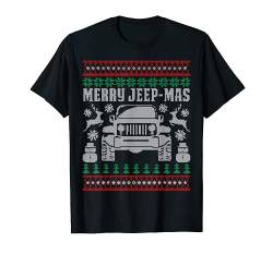 Merry Jeepmas Buffalo Plaid Weihnachtsgeschenke Männer Frauen T-Shirt von Christmas Tee
