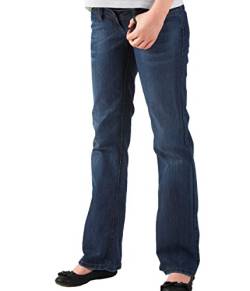 Christoff Umstandshose Schwangerschaftsjeans Schlaghose - Boot Cut - hoher Bund - elastisches Comfort-Bauchband - 367/95/84 - blau - 50 / L36 von Christoff