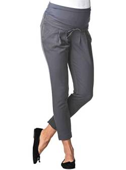 Christoff Umstandshose Sommer-Hose Stretch-Hose - Loose fit - 579/50/7 (38, Stone Grey) von Christoff