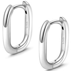 Silber Ohrringe Damen 925 Ohrringe Creolen Silber 925 Klein Ohrringe Echt Silber Creolen Ohrringe Klein Huggie Hypoallergen Ohrringe Silver Earrings Creolen Schmuck Geschenke für Frauen Mutter von Chritice