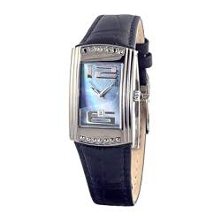 Chronotech Damen Analog Quarz Uhr mit Leder Armband CT7017L-04S von Chronotech